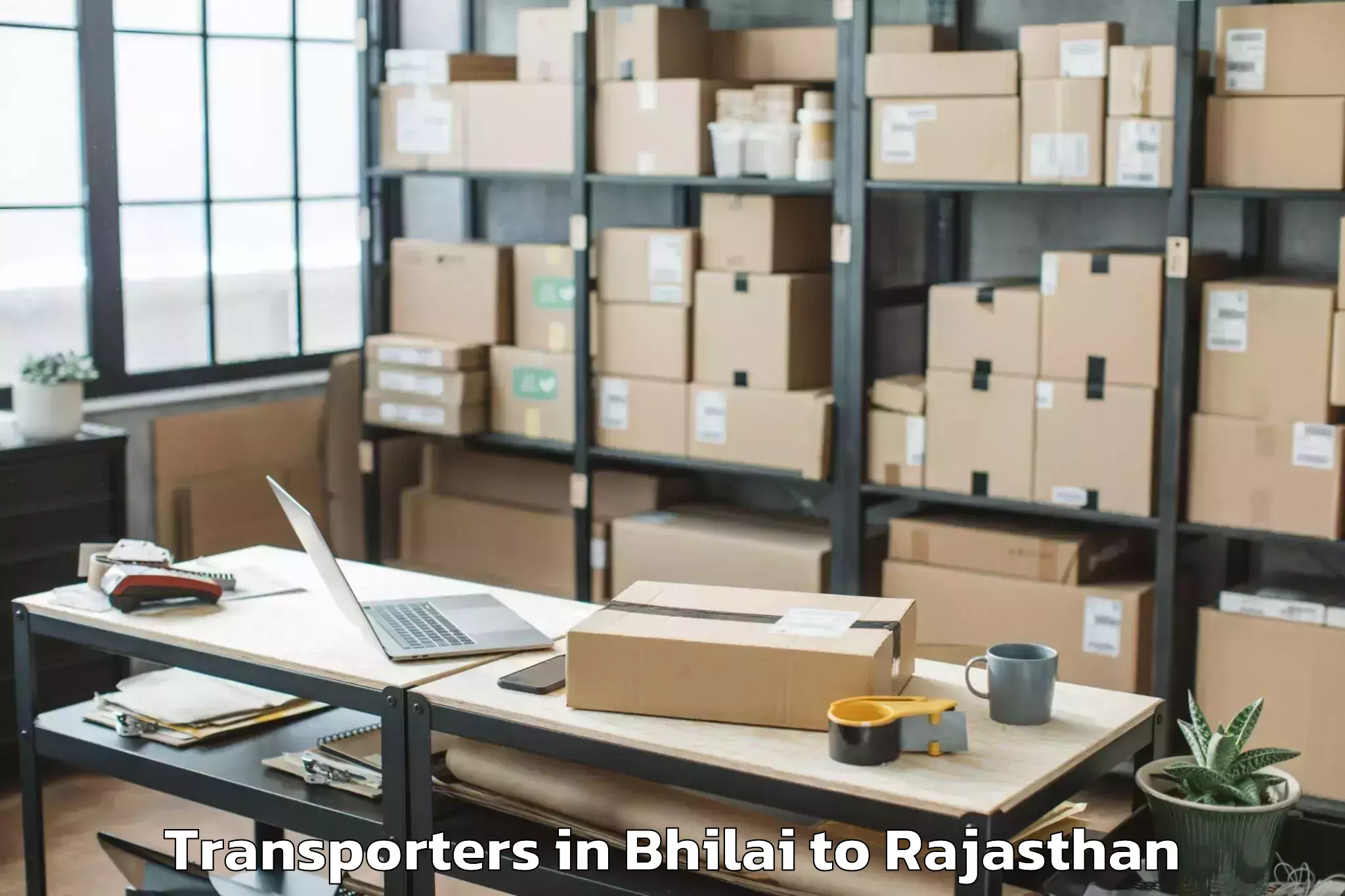 Top Bhilai to Malpura Transporters Available